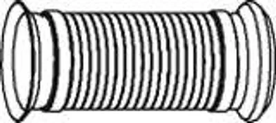 Image de Tuyau d'échappement ondulé DINEX 82230 pour VOLVO FE 135 mm 135 mm 285 mm