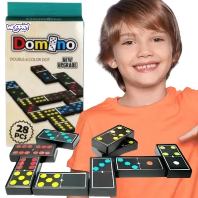 Obrázek produktu pro WOOPIE Domino Rodinná logická hra 28 kostek
