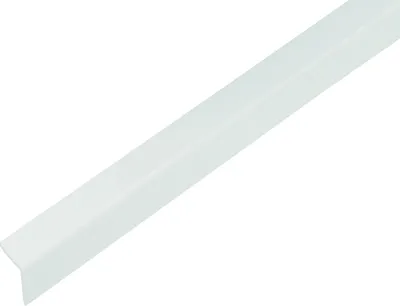 Obrázek produktu pro Úhlový profil Alberts | samolepicí | plast, lesklá bílá | 1000 x 20 x 20 mm