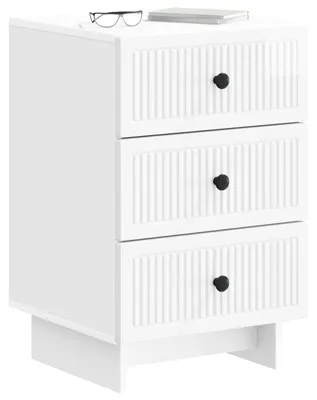 Obrázek produktu pro Noční skříňka Bílá s vysokým leskem 43 x 41 x 66,5 cm