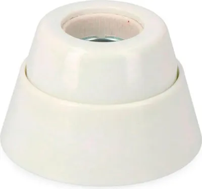 Image de Douille Murale E27 Porcelaine Edm Résistance Et Design En Porcelaine - Edm
