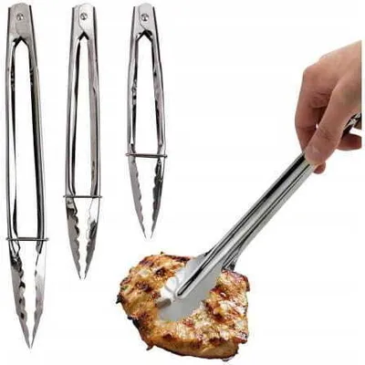 Image de Vergionic 7313 Pince de cuisine en acier inoxydable, 3 pièces