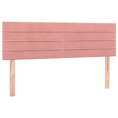 Produktbild von vidaXL Kopfteile Rosa 144x5x78/88 cm Samt