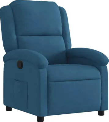 Immagine prodotto di vidaXL Poltrona relax in velluto blu