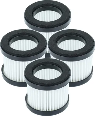 Produktbild von vhbw 4x Staubsaugerfilter kompatibel mit Kärcher CVH 2 Premium, 2-4, 3 Plus, 2, 3 Staubsauger - HEPA Filter Schwarz Weiß