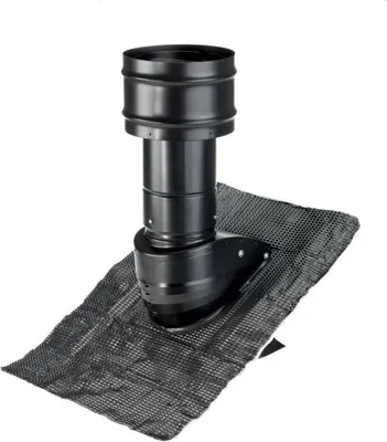 Produktbild von Zehnder Dachhaube 125 Steildach schwarz 6 - 60 Grad