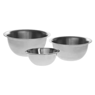 Produktbild von Schüssel-Set aus Edelstahl, 1 L, 2 L, 3,3 L