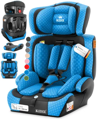 Produktbild von KIDIZ® Autokindersitz Kindersitz Kinderautositz | Autositz Sitzschale | 9 kg - 36 kg 1-12 Jahre | Gruppe 1/2/3 | universal | zugelassen nach ECE R129/03 | 6 verschiedenen Farben |