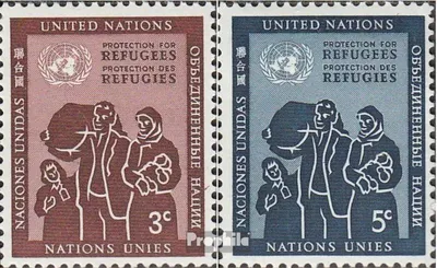 Produktbild von Briefmarken UNO - New York 1953 Mi 19-20 (kompl.Ausg.) postfrisch Flüchtlingsschutz