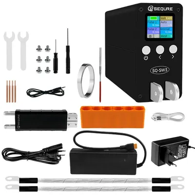 Produktbild von SEQURE SQ-SW3 Punktschweißgerät Kondensator 18650/21700 Akku Schweißgerät für Nickel- & Kupferstreifen DIY Batteriepacks, Typ: WP30 EU