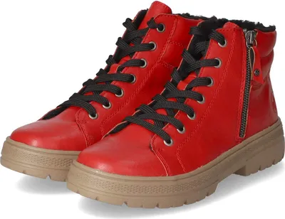Produktbild von Rieker Damen Schnürstiefeletten Rot Synthetik Größe: 37