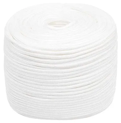 Produktbild von Bootsseil Polypropylenseil Tauwerk Flechtleine Schnur für Boote Garten Camping und Outdoor reißfest wetterbeständig Mehrzweckseil 10 mm Weiß 500 m