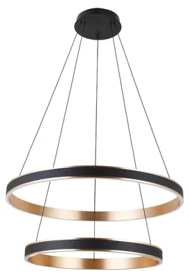 Zdjęcie produktu dla Lampa wisząca LED 86W Rio 50+70 3-STEP DIMM BK/GO AZ5779 Azzardo