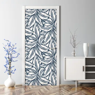Produktbild von Dekorative Türfolie selbstklebend Klebefolie Wandaufkleber Frühlingsblumen 70 x 200 cm