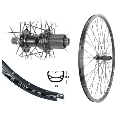Produktbild von Hinterrad 28/29 Zoll Disc 21-622 Hohlkammer Shimano Steckachse 12x142 Centerlock