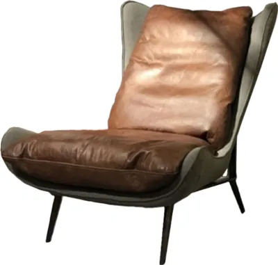 Produktbild von KAWOLA Sessel ERIO Cocktailsessel Vintage-Leder braun