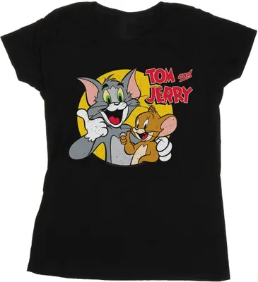 Produktbild von Tom And Jerry - "Thumbs Up" T-Shirt für Damen BI43713 (L) (Schwarz)