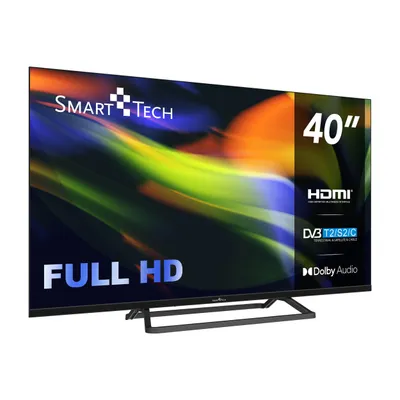 Obrázok produktu pre Smart-Tech 40FN01V3, 101,6 cm (40"), 1920 x 1080 px, Full HD, DLED, DVB-C, DVB-S, DVB-S2, DVB-T, DVB-T2, Šedá