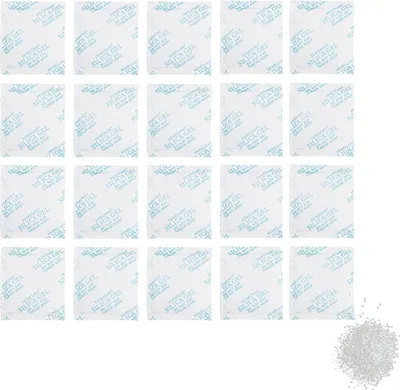 Produktbild von Silicagel Beutel,Feuchtigkeit Absorber Trockenmittel Silica gel mit Indikator für Schrankentfeuchter（20 g x 30 Packunge ）