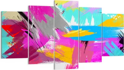 Produktbild von Bild auf Leinwand - Leinwandbild - Abstraktion modern - 160x85cm - Wand Bild - Wanddeko - Leinwanddruck - Bilder - Kunstdruck - Wanddekoration - Leinwand bilder - Wandkunst - EA160x85-3966