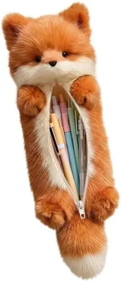 Produktbild von Federmäppchen Plüsch Fuchs, 29 cm, für die Schule