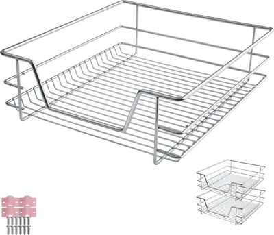 Produktbild von tectake® Teleskopschublade verchromt einfache Montage