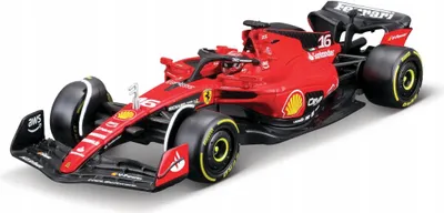 Zdjęcie produktu dla BBURAGO Ferrari Racing – 2023 #16, Model samochodu sportowego, Wstępnie zmontowany, 1:43, Ferrari Racing, Każda płeć, Metal, Plastik