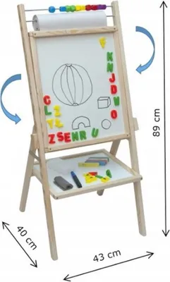 Zdjęcie produktu dla KX6489 Tablica magnetyczna kredowa + papier liczy