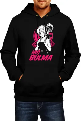 Obrázok produktu pre Pánska Mikina S Kapucňou Dragon Anime Manga Ball Z Bulma 02, Man 2XL / čierna