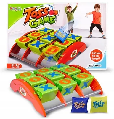 Produktbild von Artyk Tic-Tac-Toe Familienspiel Wurfspiel für aktive Zielübungen