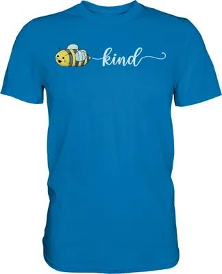 Produktbild von Be Kind Bienen T-Shirt – Royal Blue / S