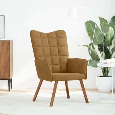 Obrázok produktu pre vidaXL Relaxačné kreslo hnedý zamat