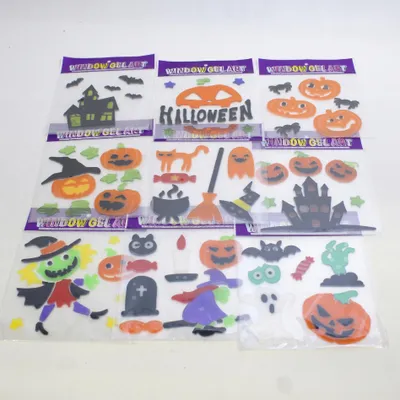Produktbild von Halloween Fensteraufkleber Grusel Deko Glassticker Horror Party Dekoration Selbstklebend
