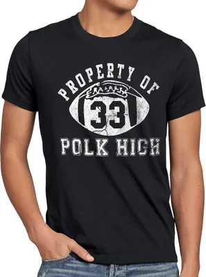 Produktbild von style3 Property of POLK HIGH Herren T-Shirt, Größe:5XL, Farbe:Schwarz
