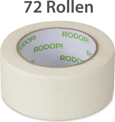 Produktbild von Hochwertiges Malerkrepp von RODOPI 36mm x 50m Malerband Malertape 72 Rollen