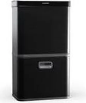 Produktbild von Klarstein Touchless Sensor-Mülleimer - 56L Küchen-Abfalleimer mit Bewegungssensor, 3-in-1-Mülleimer, Trennsystem, Soft-Close, Edelstahl, Schwarz