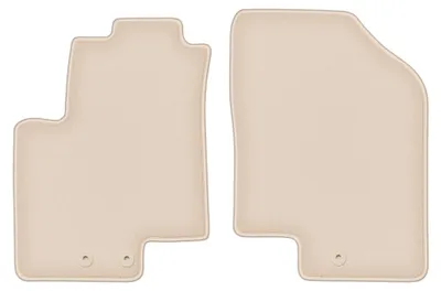 Produktbild von Velours-Fußmatten Vorne für Kia Venga 2009-2017 (Minivan) – 2-tlg, Beige, passgenau – Wielganizator FORTUNA