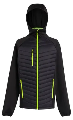 Image de Regatta - Veste hybride « Navigate » pour homme LT233 (L) (noir/citron vert)