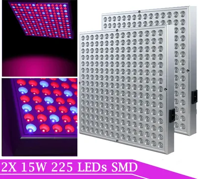 Obrázok produktu pre VINGO 2x LED lampa na rastliny 15w Záhradné a skleníkové príslušenstvo Zimné svetlo na rastliny Led Grow Lamp s červeným modrým svetlom pre rast rastlín v skleníku