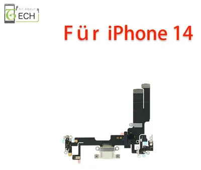 Produktbild von Ladebuchse für iPhone 14 Anschluss Connector Flex USB Weiß
