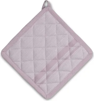 Produktbild von Topflappen, 4er-Set, Baumwolle, lila mit Streifen, 20 x 20 cm - Kela | Tia