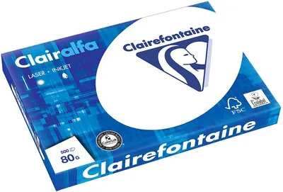 Zdjęcie produktu dla Clairalfa 1969C Papier wielofunkcyjny DIN A3 80 g/m² ekstra biały