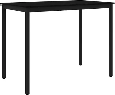 Image de Table à manger en bois, table de cuisine pour 4 à 6 personnes, bureau pour salle à manger, idéale pour les petits espaces