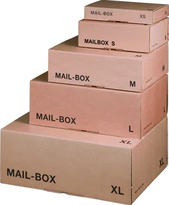 Produktbild von smartboxpro Paket-Versandkarton MAIL BOX, Größe: XL, braun - 1 Stück