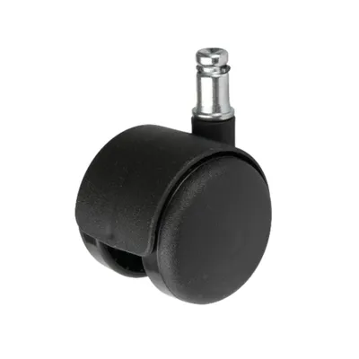 Produktbild von Möbelrad Durchmesser 50mm/40kg, Dorn 11mm | Möbelrad | Räder für Möbel, Bürostuhl, Beistellbett, Schreibtischstuhl, Hocker | Stuhl-Rad | Schwarz
