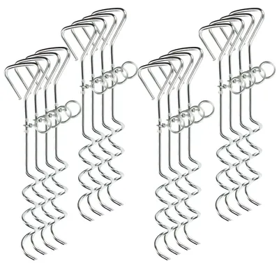 Produktbild von COM-FOUR® 16x Zeltbodenanker - Zelt Sicherung Set - Bodenanker zur Befestigung