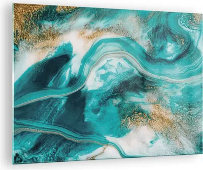 Produktbild von Bilder auf glas - Einteilig - Wasser Meer Ozean - 70x50cm - Glasbilder - Wandbilder - Bilder - zum Aufhängen bereit - Wanddekoration aus Glas - Glas Bilder - Wandbild auf Glas - GAA70x50-5108