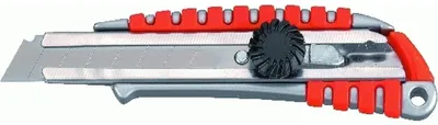 Immagine prodotto di MAUL Cutter Profi Plus 18 mm gommato antiscivolo metallo acciaio zinco gomma 15,6 cm rosso