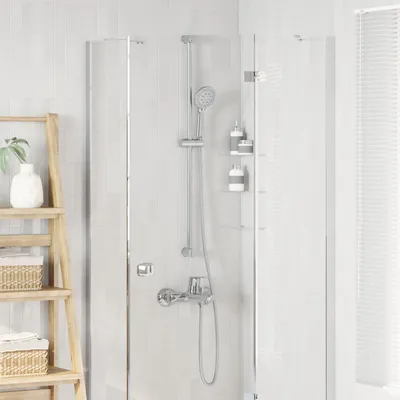Produktbild von Möbel Duschkopfset Chrom 150 cm Edelstahl - Duschköpfe & -brausen &54784
