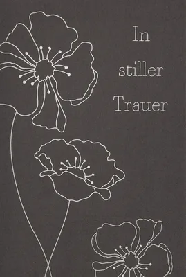 Produktbild von Trauer – Beileid - Kondolenzkarte im Format 11,5 x 17 cm mit
